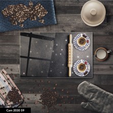 Aylina Baskılı Cam Kesme Tahtası |temperli Cam |  25 x 35 cm