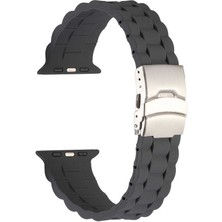 Teleplus Watch 6 44 mm Kordon Mat Silikon Ayarlanabilir KRD72 Gri