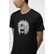 Populus Naruto Jiraya Siyah Tişört