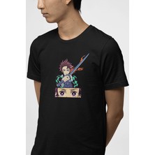 Populus Demon Slayer Tanjiro Eyes Tişört