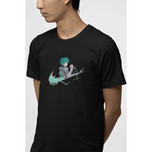 Populus My Hero Academia Deku Minimal Logo Tişört