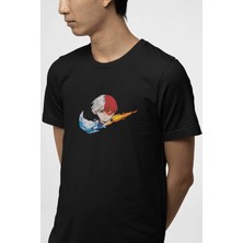 Populus My Hero Academia Todoroki Minimal Logo Tişört