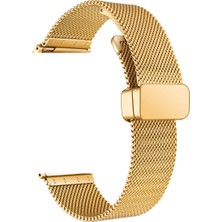 Teleplus Nubia Red Magic Watch Kordon Metal Hasır Ayarlanabilir Mıknatıslı KRD85 Gold