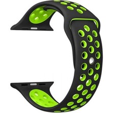Teleplus Watch Se 2 2022 40MM Kordon Delikli Çift Renk Silikon Yeşil