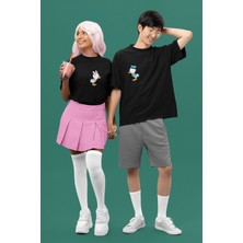 Populus Daisy ve Donald Duck Sevgili/çift/arkadaşlık 2'li Tişört Seti