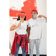 Populus Romantik Sevgili/çift/arkadaşlık 2'li Tişört Seti