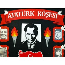 Keçeli Dünyam Atatürk Köşesi Siyah Zeminli (Keçe Eğitim Materyali)