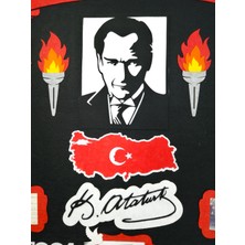 Keçeli Dünyam Atatürk Köşesi Siyah Zeminli (Keçe Eğitim Materyali)