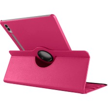 Case 4u Galaxy Tab S9 Ultra SM-X910 Dönebilen Standlı Kılıf Koyu Pembe