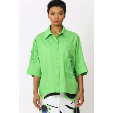 Bize Fashion Bizefashion Gömlek BZ016 Green 3