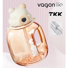 Vagonlife Tritan Su Matarası 1200 ml Beyaz