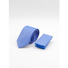 İmza Mavi 6 Cm Kuş Gözü Desen Kravat 1090235101