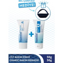 Bepanthol Derma Cilt Bakım Kremi 50 gr + Onarıcı Bakım Merhemi 50 gr + Bel Çantası Hediye