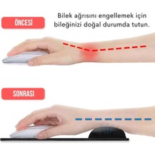 Sogex Bilek Destekli Jelli Mouse Pad Oval Kaydrmaz Taban Oyun Ofis Fare Altlığı Ergonomik Kaymaz Mouse Pad