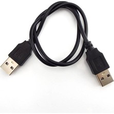 Jelang Çift USB 2.0 Tip A Erkek - Erkek Bilgisayar Uzatma Kablosu Adaptör Konnektörü Genişletici Kablo Yüksek Hızlı Aktarım Veri Senkronizasyon Hattı (Yurt Dışından)