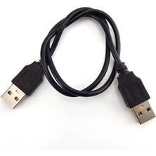 Jelang Çift USB 2.0 Tip A Erkek - Erkek Bilgisayar Uzatma Kablosu Adaptör Konnektörü Genişletici Kablo Yüksek Hızlı Aktarım Veri Senkronizasyon Hattı (Yurt Dışından)