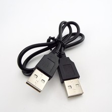 Jelang Çift USB 2.0 Tip A Erkek - Erkek Bilgisayar Uzatma Kablosu Adaptör Konnektörü Genişletici Kablo Yüksek Hızlı Aktarım Veri Senkronizasyon Hattı (Yurt Dışından)