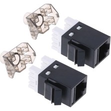 Jelang 2 Adet Utp Cat6 Ağ Modülü RJ45 Bağlantı Kablosu Adaptörü Keystone Jack (Yurt Dışından)