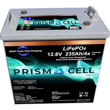 Prismacell Lıfepo4 Akü 235AH 12.8 Volt Turbo Fast Chargıng Karavan, Marin, Solar Yaşam Aküsü