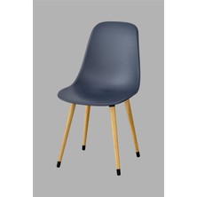 Vilinze Eames Ahşap Ayak Plastik Sandalye