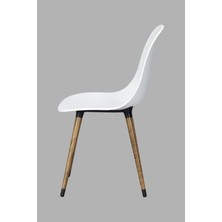 Vilinze Eames Ahşap Ayak Plastik Sandalye