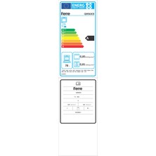 Ferre QMS63CB Flowart Serisi Beyaz Ankastre Fırın (0+7 Konum)