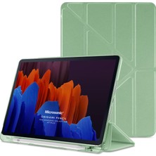 Microsonic Samsung Galaxy Tab A9 Plus Kılıf Origami Pencil Açık Yeşil