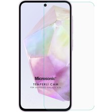 Microsonic Samsung Galaxy A35 Tempered Glass Cam Ekran Koruyucu