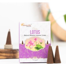 Aromatika Lotus Aromalı Organik Kömürsüz Konik Tütsü
