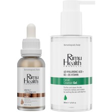 Rimu Health Products Yağlı ve Karma Ciltlere Özel Cilt Tonu Eşitleyici, Leke Karşıtı ve Yatıştırıcı Temizleyici Cilt Bakım Seti