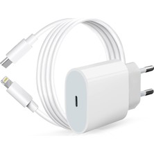 iPhone Uyumlu Hızlı Şarj Aleti 8 / x / Xs / Xr / 11 / 12 / 13 / 14 / Pro / Max / Mini / Plus 23W Adaptör Set