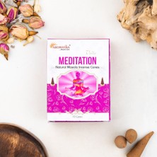 Aromatika Meditasyon Aromalı Organik Kömürsüz Konik Tütsü