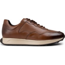 Deery  Deri Taba Rengi Erkek Sneaker Ayakkabı - 01725MTBAE02