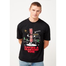 NewLaker Oversize Premium Baskılı T-Shirt