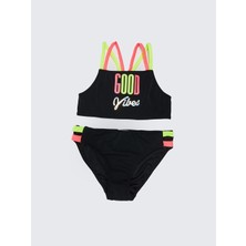 Deep Beach Siyah Kız çocuk bikini takım DB200715BT