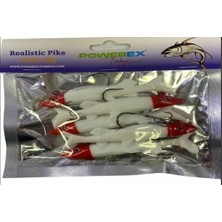 Sr Sazanrig Realistic Pike Kırmızı Kafa Turna Model Kendinden Zokalı 10CM. 18GR. 5'li Paket