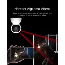 Qasul 4mp Full Hd Gece Görüşlü Uzaktan Hareket Etirme Izleme Özelikli Ev Ofis Bakıcı Evcil Hayvan Kamerası