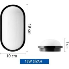 Sekatech Horoz Aydos 20W Oval Beyaz  LED Nem Su Geçirmez Banyo Bahçe Modern Tavan Lambası Beyaz Işık  Modern Tavan Lambası