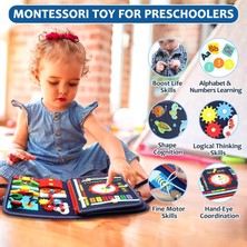 Szjiede 1 2 3 4 Yaş Için Meşgul Tahta Montessori Oyuncak, Eğitim Etkinliği Duyusal Tahta Okul Öncesi Öğrenme Ince Motor Becerileri Oyuncakları, Uçak Arabası Için Küçük Seyahat Oyuncak, Erk (Yurt Dışından)