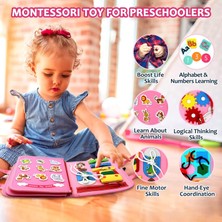 Szjiede 1 2 3 4 Yaş Için Meşgul Tahta Montessori Oyuncak, Eğitim Etkinliği Duyusal Tahta Okul Öncesi Öğrenme Ince Motor Becerileri Oyuncakları, Uçak Arabası Için Küçük Seyahat Oyuncak, Erk (Yurt Dışından)