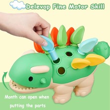 Szjiede Yürümeye Başlayan Montessori Oyuncakları Öğrenme Aktiviteleri Eğitici Dinozor, Erkek Bebek Kızları Için Doğum Günü Hediyeleri 12 18 Ay Bir Yaşında, Bebek Duyusal Ince Motor Beceril (Yurt Dışından)