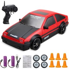 Szjiede 2.4g Drift Rc Araba 4WD Rc Drift Araba Oyuncak Uzaktan Kumanda Gtr Modeli AE86 Araç Araba Rc Araba Yarışı Oyuncak Çocuklar Için Noel Hediyeleri (Yurt Dışından)