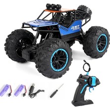 Szjiede 4WD Off Road Rc Araba Uzaktan Kumanda Cartoy Makinesi Radyo Kontrol Araba ile LED Işık 1:18 Çocuk Daytoy Boys Için (Yurt Dışından)