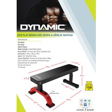 Dynamic S212 Flat Bench Düz Sehpa Ağırlık Sehpası Kalın Profil - Ev Tipi/yarı Profesyonel