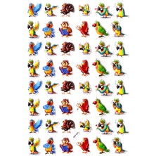 Limmy Sticker Kabartmalı A4 Boyutunda Stiker Defter, Planlayıcı ETIKET-(LIM521) - Bilgin Papağan, Baykuş