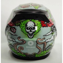 Shiro SH-667 Oldskull Güneş Vizörlü Kapalı Kask