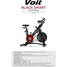 Voit Black Manyetik Smart Spin Bike