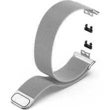 Teleplus Huawei Watch Fit Kordon Hasır Metal KRD01 Gümüş