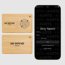 Dikarte Bamboo Digital Business Card - Hazır Tasarım 2