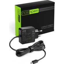 Notespare Asus ile Uyumlu Eeebook ADP-33AW A-B, ADP-33AW Ad, ASX205T-808 Adaptör Şarj Aleti